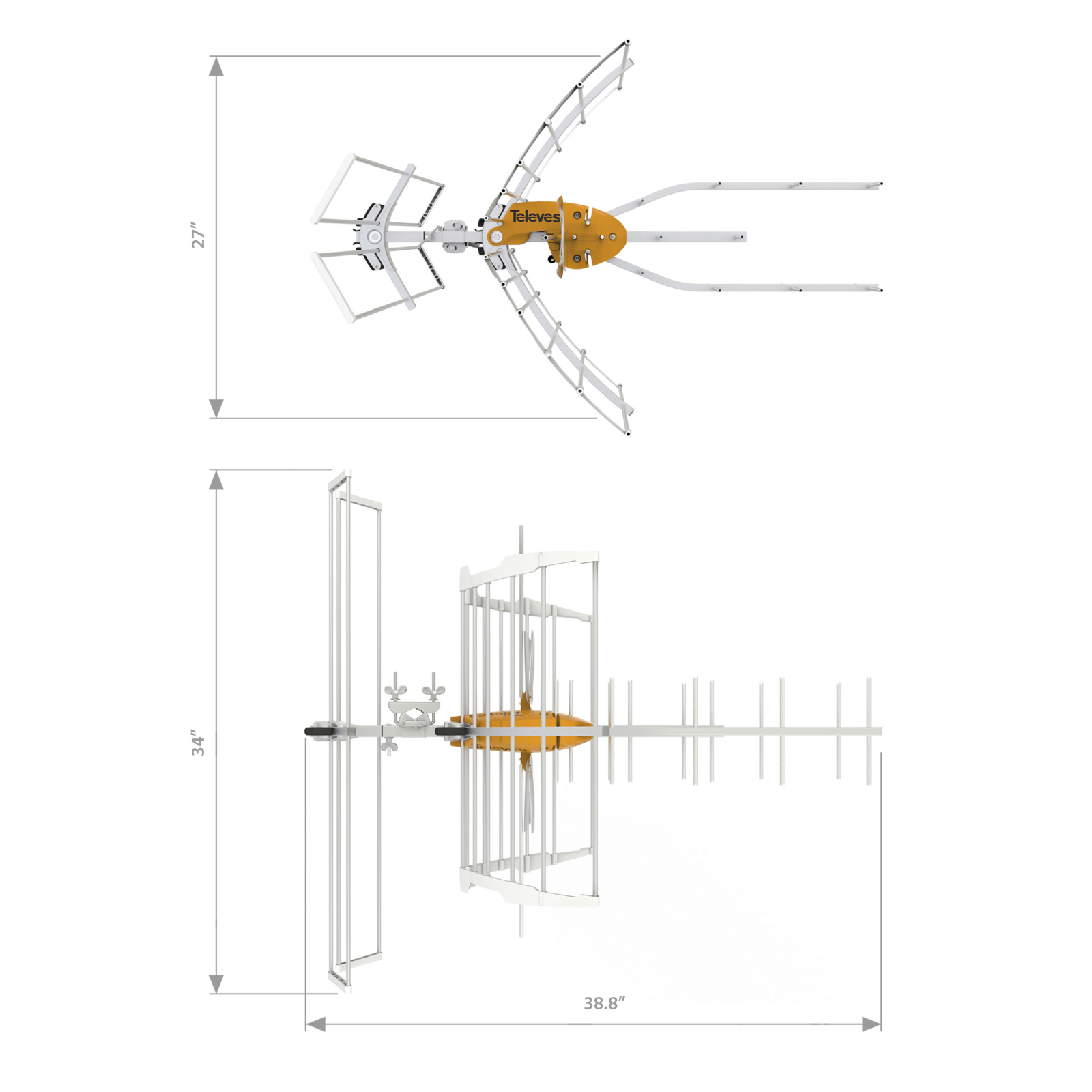 Antena Ellipse Mix High-VHF/UHF (Repack Ready) - Image 2