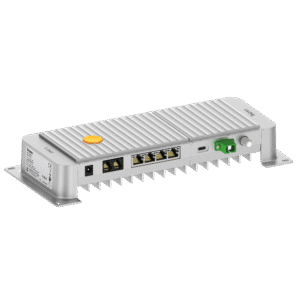 ONU 3 PoE+ 50W: 4x 1Gb Ethernet, 2x FXS, RF Overlay