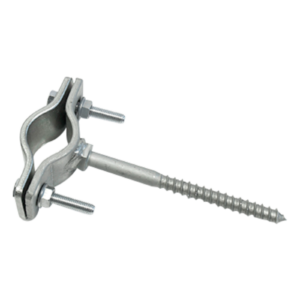 Ø30...50 mm mast clamp with coach screw Zinc + RCP