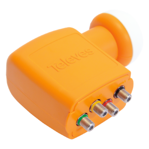 Quattro LNB offset 4 outputs: Hh-Vh-Hl-Vl